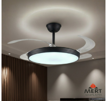 Hayalet Kanat Tavan Vantilatörü - Siyah